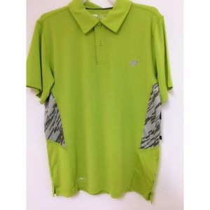 Lime/Green Russell Boys Polo Shirt